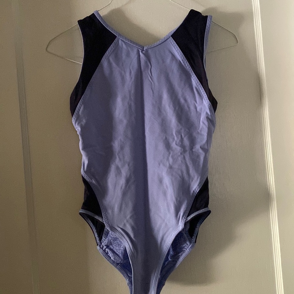 Ivivva by Lululemon Periwinkle and Navy Gymnastics and Dance Leotard SIZE 14